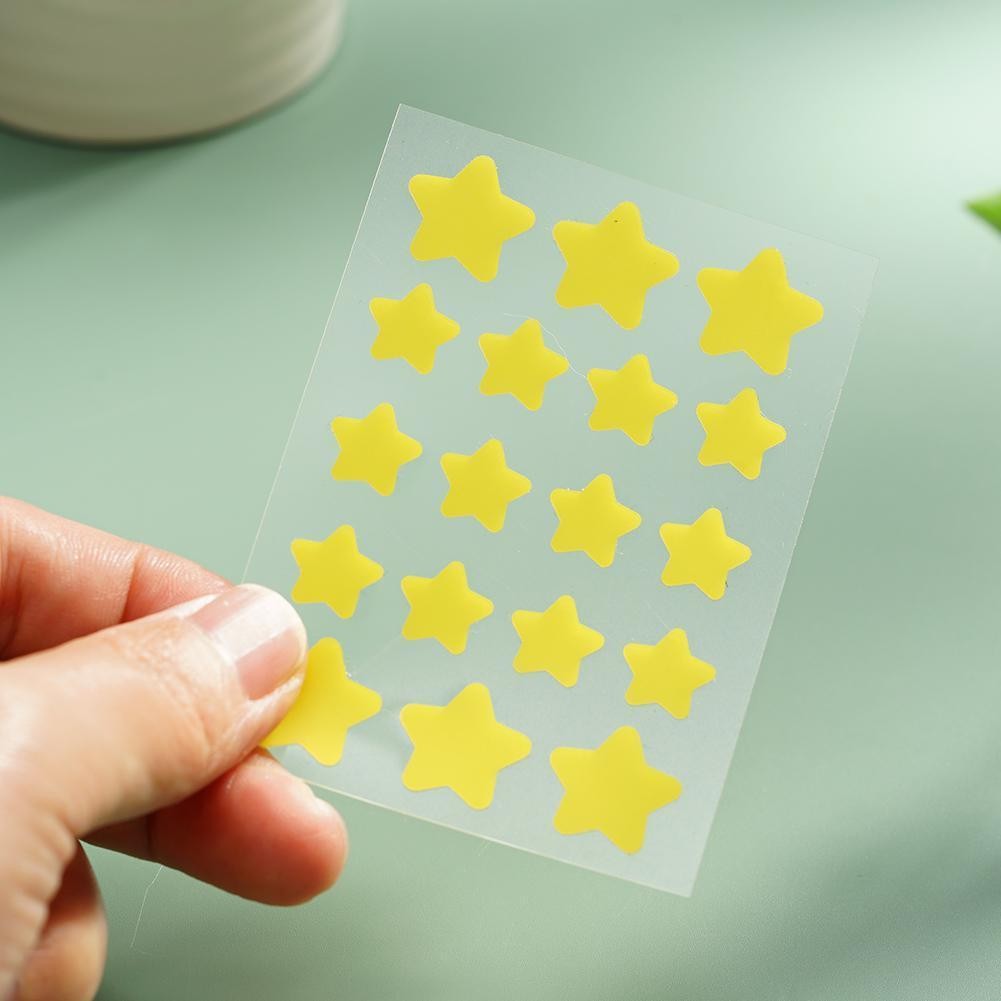 18PCS Yellow Star Acne Patch Hydrocolloid Pimple Patch ที่มองไม่เห็นสิว Patch Skincare