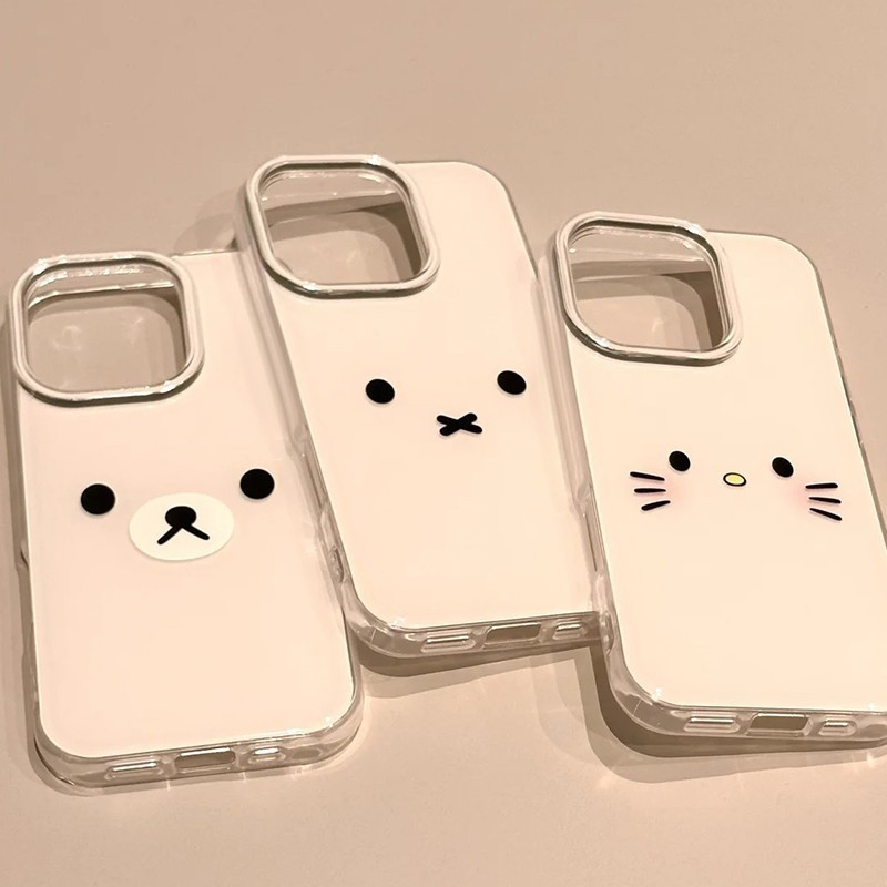 SAMSUNG น่ารัก Miffy Bunny IMDเคสโทรศัพท์สองชั้นสําหรับSamsung S24 S22 S25 S23 S21 S25FE S21FE S22PL