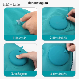 หมอนเป่าลม หมอนเป่าลมขนาดใหญ่พกพาสะดวกและน้ำหนักเบา หมอนเป่าลมแบบพกพา จัดเก็บง่าย ขนาดพกพา G3444