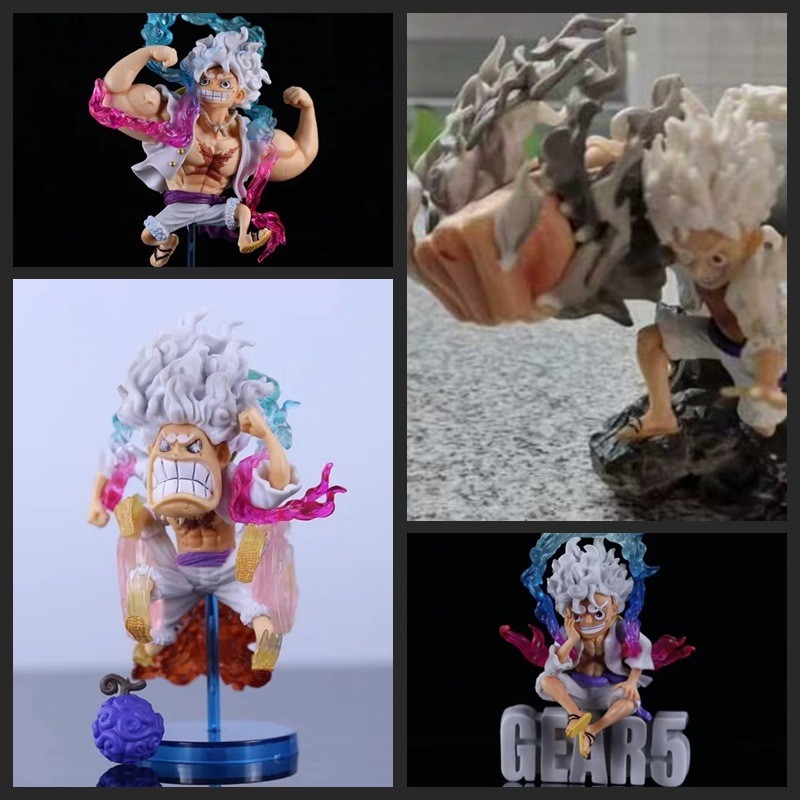 One Piece รุ่น Q ตัวอักษร Nika Luffy กล้ามเนื้อ Nika Luffy Feng Huo Lun Luffy เครื่องประดับ Bagged ร