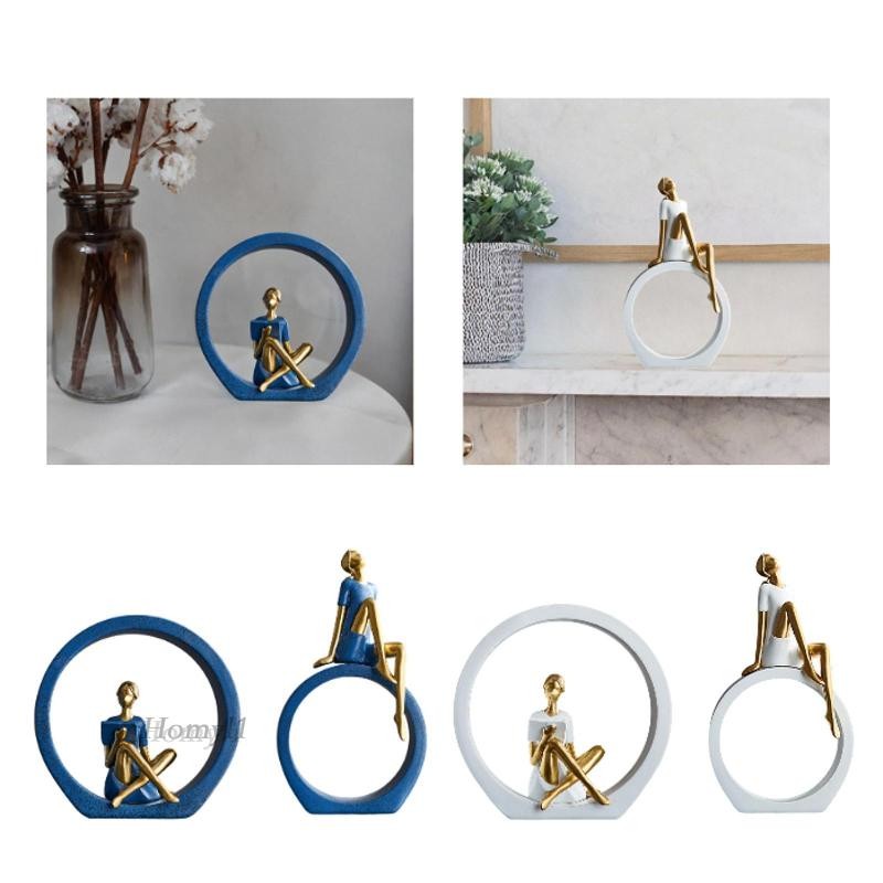 [โฮมิล1] ผู้หญิงรูปปั้นโต๊ะที่ทันสมัยร้านคาเฟ่ห้องทํางานห้องนั่งเล่นหุ่นสาว - รูปที่ 2