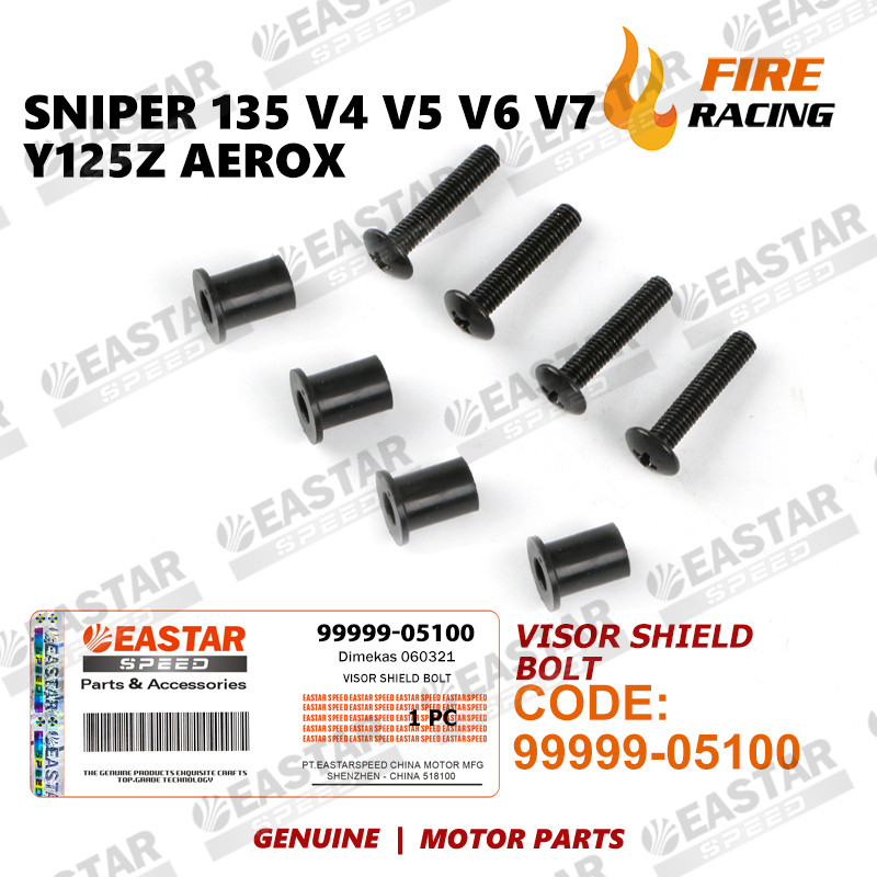 8 ชิ้น-Nut Windsield Visor Shield Bolt/Visor Shield Bolt Sniper 135 V4 V5 V6 V7 Y125Z AEROX
