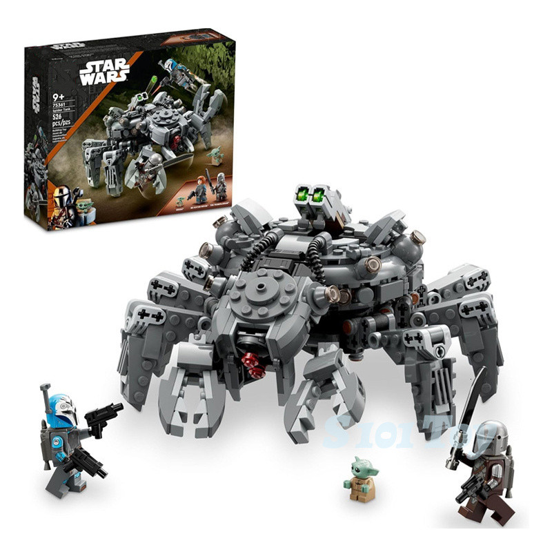 คัดลอก DIY Star Wars Spider Tank 75361(526 ชิ้น) STEAM Budgeling Blocks ของเล่นเด็กของขวัญ