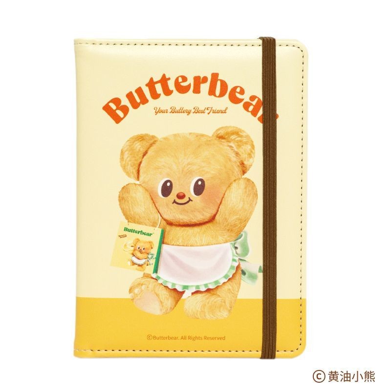 [Aria] เนยหมี butterbear กระเป๋าหนังสือเดินทางกระเป๋าใส่บัตรเคสป้องกัน Passport
