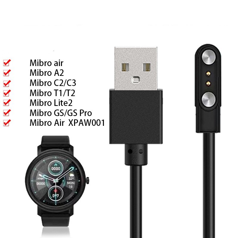 สายชาร์จ USB สําหรับ Mibro Watch Lite2 / Mibro Watch Air / Mibro Watch C2 C3 / Mibro Watch T1 / Mibr