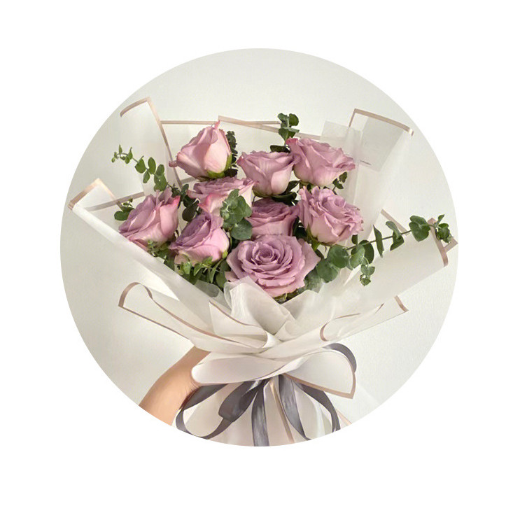 กระดาษห่อช่อดอกไม้ กันน้ํา สีทอง 20แผ่น/pack ขนาด58*58cm กระดาษห่อช่อดอกไม้ ห่อของขวัญ กระดาษห่อดอกไม้ - รูปที่ 4