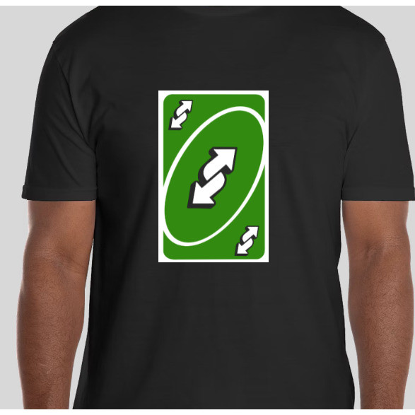 เสื้อยืด Roararing Kitty Uno Reverse Green Card Gme Gamestop