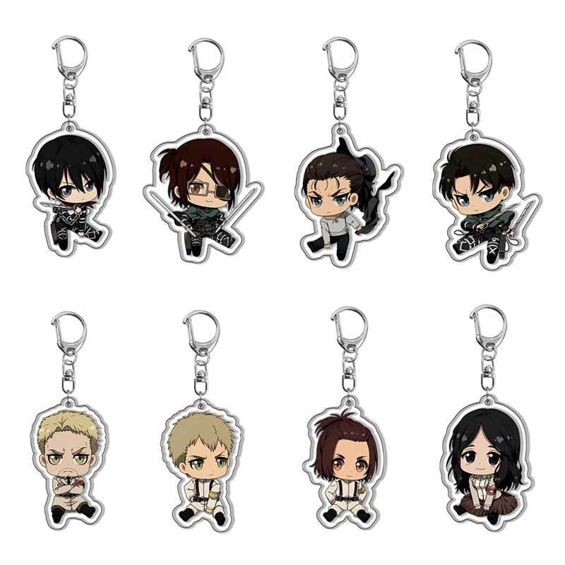 Attack on Titan Allen Yegel Mikasa Ackerman อะคริลิคพวงกุญแจสองด้าน