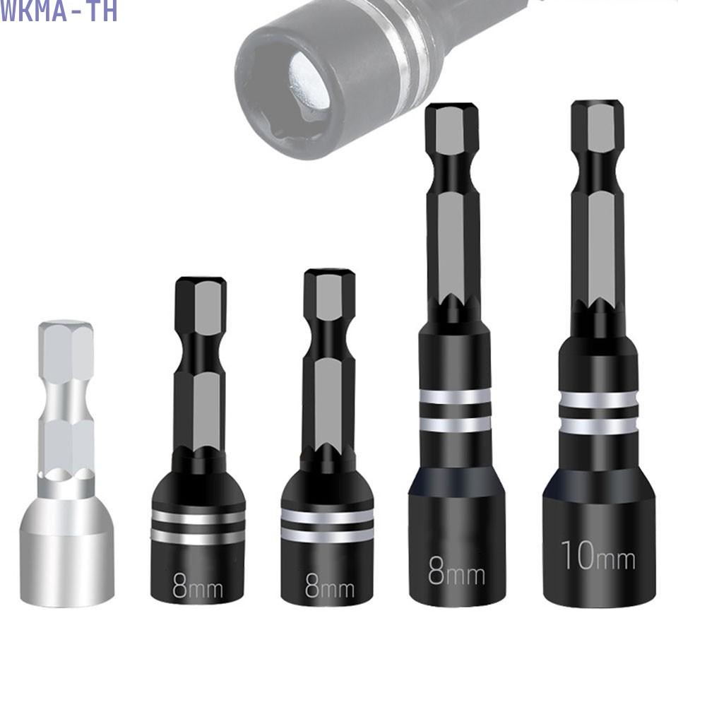 【WIK】8 มม.น็อตแม่เหล็กไขควงซ็อกเก็ตบิต Hex Shank Driver อะแดปเตอร์ซ็อกเก็ตประแจ