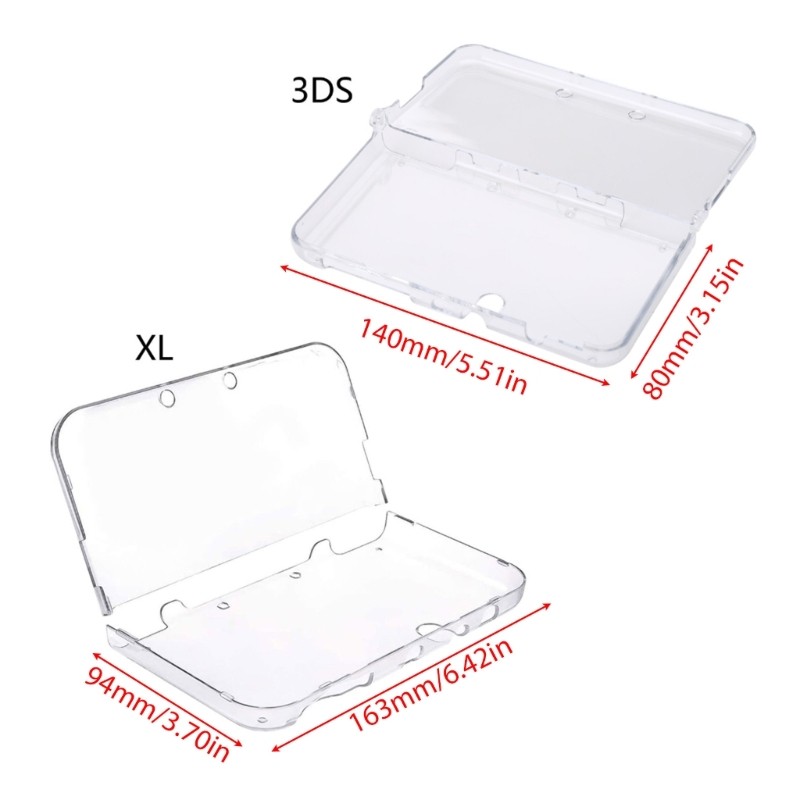 Cutep Full Coverage Case เคสพลาสติกสําหรับใหม่ 3DS XL LL ใหม่ 3DS Gamepad Housing Skin Case Cover