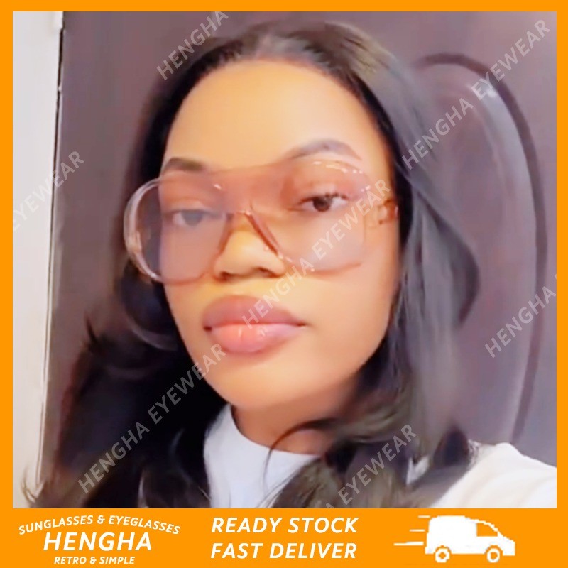 (HENGHA) Trend Aviator แว่นกันแดดผู้หญิงบุคลิกภาพ One Piece กรอบขับรถแว่นกันแดด
