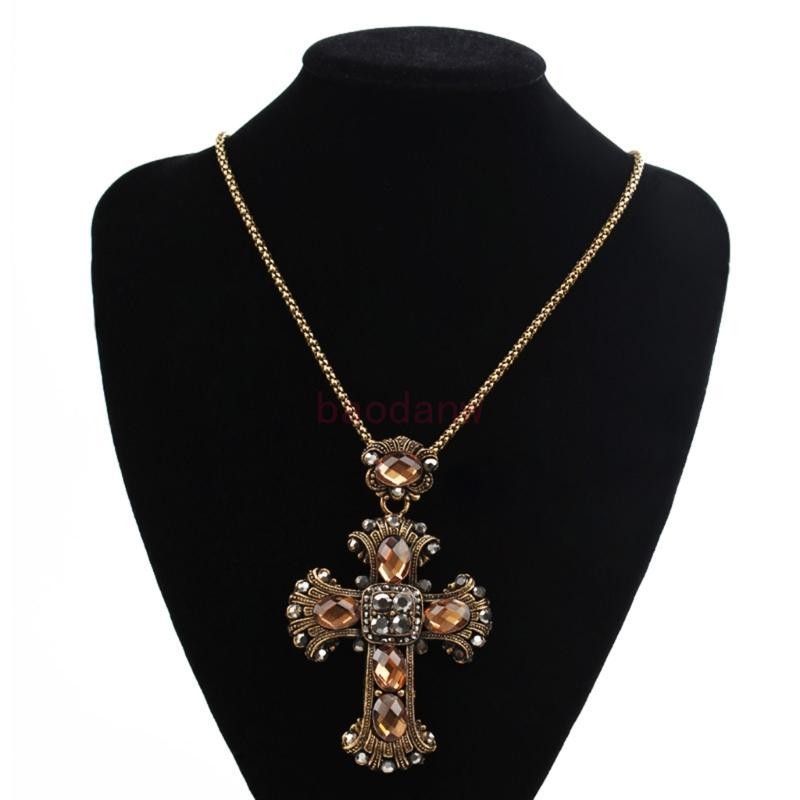 Bdw Vintage Cross จี้สร้อยคอผู้หญิงผู้ชาย Goth Choker Grunge เครื่องประดับอุปกรณ์เสริม Gothic ชายหญิง Necklac