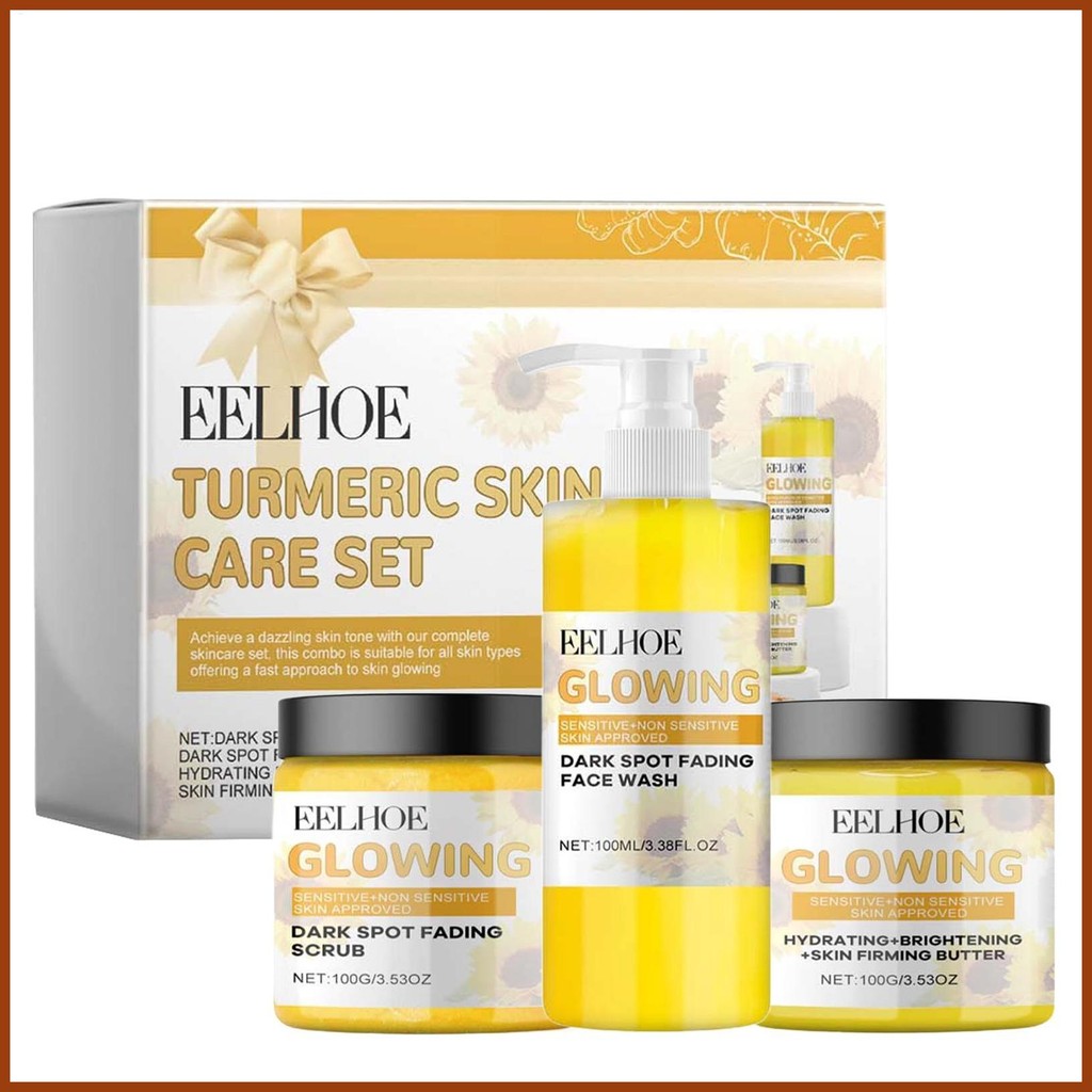 Turmeric Skin Care Glow Combo Skincare Set Glow & Turmeric Combo Skincare Set With Turmeric Glow Scr