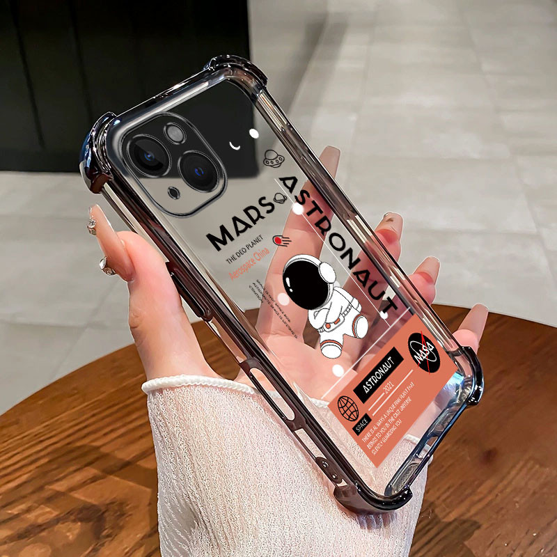 กันกระแทกcase สําหรับ tecno spark go 1 2025 tecno POP 9 tecno spark go 2025 เคสโทรศัพท์ TPU รูปแบบนักบินอวกาศ high-end ป้องกัน soft shell