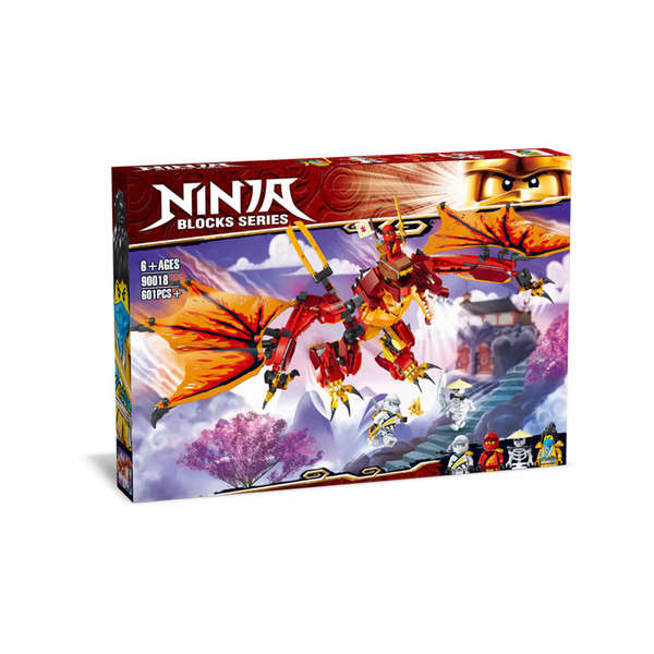 lego ninjago เลโก้ NINJAGO71753 Flame Dragon's Attack, Lava Wyvern, Assembling Puzzle, เด็กชาย, ของเ