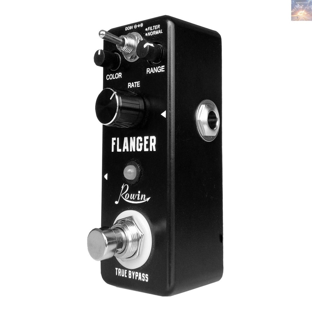 Rowin LN-312 Classic Analog Flanger Guitar Effect Pedal True Bypass Aluminium Alloy Shell