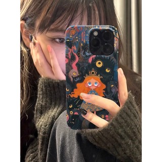 เคสป้องกันเจ้าหญิงในโลกมอนสเตอร์เคสมือถือครึ่งแพ็คสำหรับ iPhone 16PROMAX 12PROMAX 11Pro 14PROMAX ไร้ขอบ XS 13 15pro 16pro 7/8ซิลิโคน13pro 15PLUS เคสแข็ง16PLUS