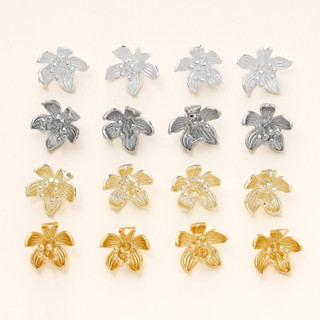 St. kunkka 5-10 ชิ้นสี Retention ห้ากลีบดอกไม้ลูกปัด 18K ดอก…