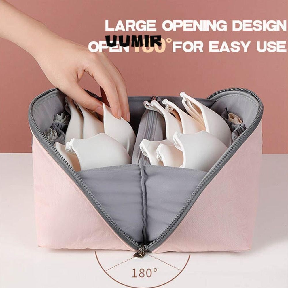 UUMIR กระเป๋าเก็บชุดชั้นในถุงเท้า Bra Travel Divider Organizer กระเป๋า