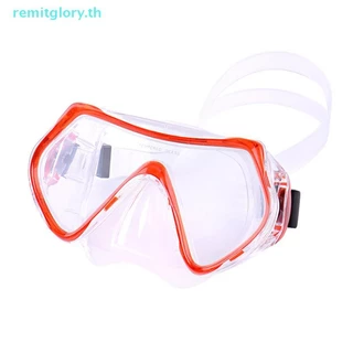 Remitglory แว่นตาว่ายน้ํากระจกนิรภัยผู้ใหญ่กีฬาทางน้ําอุปกรณ์ดําน้ําดูปะการังหน้ากากดําน้ําโปร่งใสกรอบขนาดใหญ่แว่นตา TH