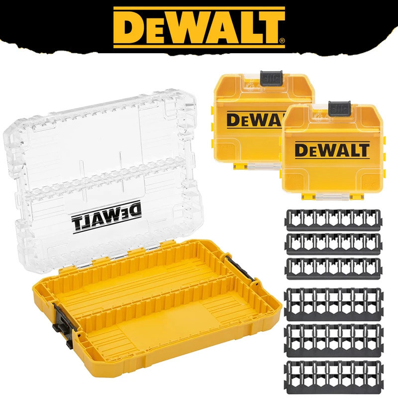 Dewalt DT70803 Medium Tough Case Small Bulk Storage Case ไขควงบิตบาร์ความแข็งสูงกล่องเก็บของมัลติฟัง