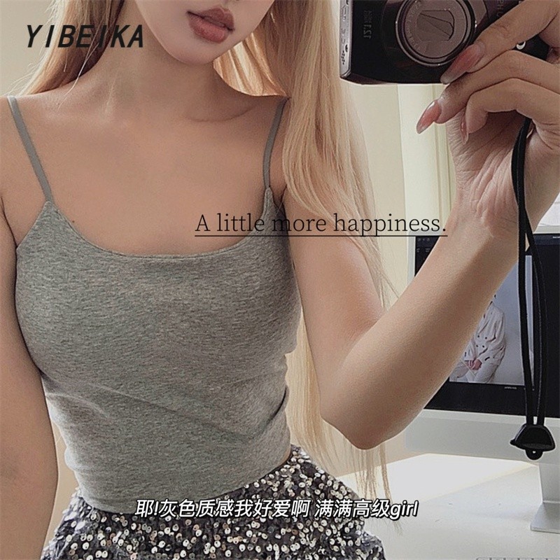 เสื้อสายเดี่ยว ตัว U เข้ารูป สวยงาม เหมาะกับฤดูร้อน สําหรับผู้หญิง