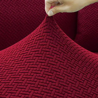 ผ้าคลุมโซฟาแบบไม่มีแขน ปลอกกันฝุ่น Jacquard รูปตัว T ขนาด S/M/L กว้าง 100 ซม. ปลอก