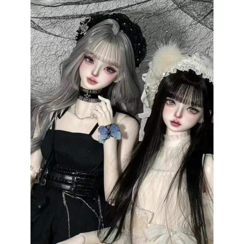 ชุดแต่งงานสมัยใหม่ตุ๊กตา bjd กล่องลึกลับถุงโชคดีรูปข้อต่อที่สามารถเคลื่อนย้ายดีลักซ์ข้ามแต่งตัวเดสก์ท็อปตกแต่งตุ๊กตาหญิง