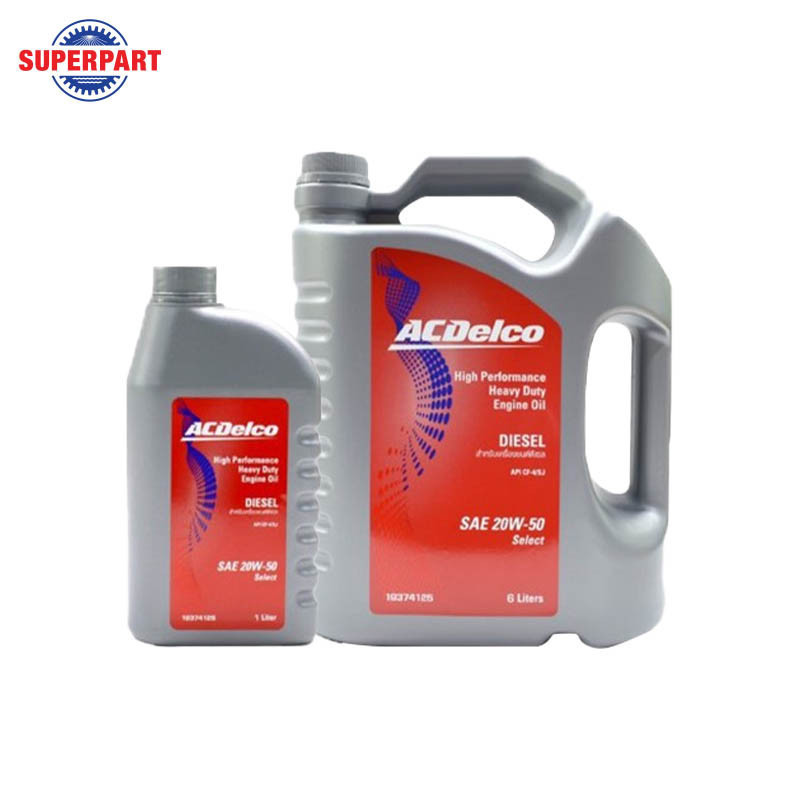 น้ำมันเครื่อง ACDELCO-DIESEL SELECT CF-4(20W50)6L แถม1L (19374125)