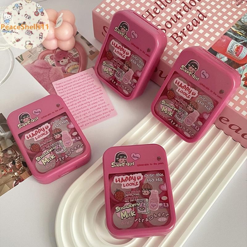 ชุดตลับคอนแทคเลนส์น่ารักสําหรับเด็กผู้หญิง สะดวก สําหรับเดินทาง - PeaceShells VN