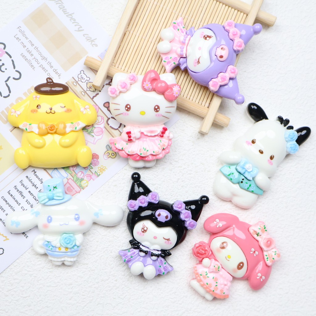 การ์ตูนการ์ดใหญ่น่ารัก Huahua Xiaoou DIY ครีมกาว กิ๊บติดผม ตู้เย็นสติกเกอร์ พวงกุญแจ อุปกรณ์เสริม - รูปที่ 5