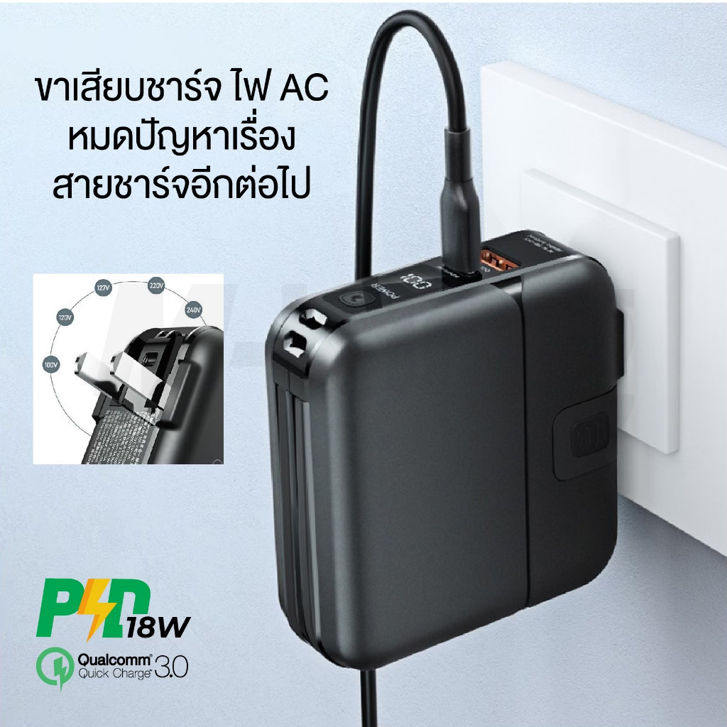 แบตสำรอง REMAX RPP-20 นำเข้าจีนได้ รองรับมาตราฐาน CCC Power Bank เพาเวอร์แบงค์ 15000mAh - รูปที่ 3