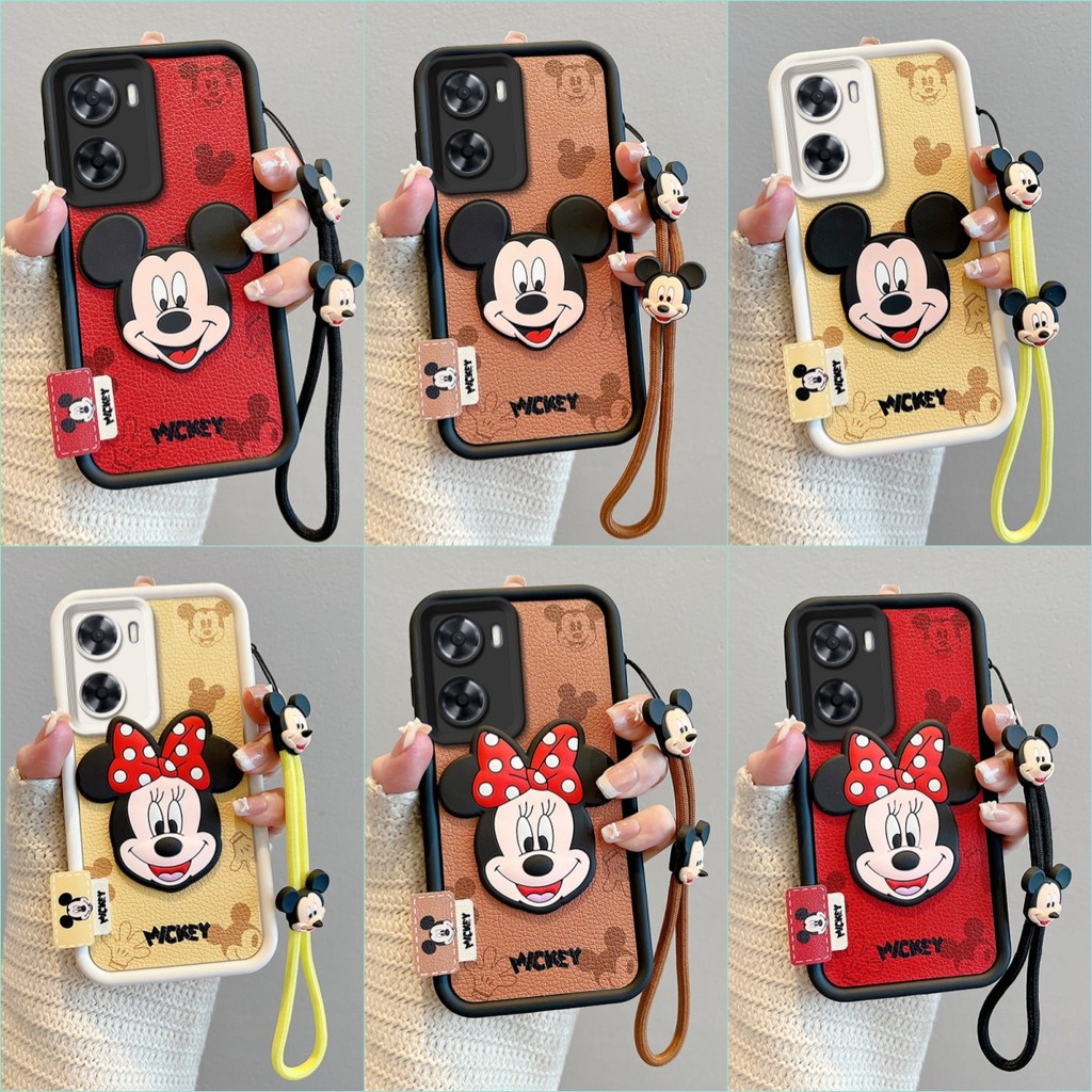 เคส OPPO A57 A77S A77 หนังน่ารักอะนิเมะซิลิโคนนุ่มกรณีโทรศัพท์