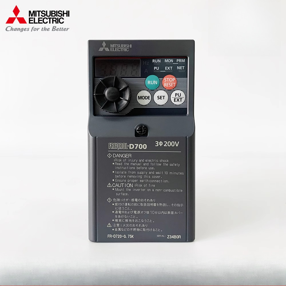 Mitsubishi Inverter FR-D720-0.1/0.2/0.4/0.75/1.5/2.2/3.7/5.5/7.5/11K 3p 200V