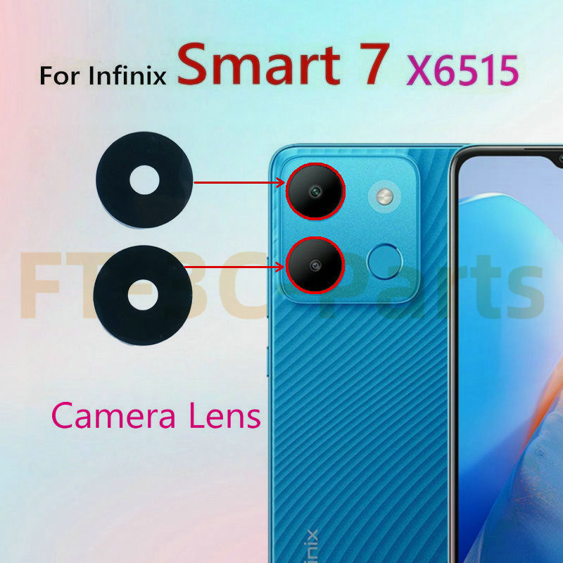 สําหรับ Infinix Smart 7 x6515 เลนส์กล้องด้านหลังซ่อมอะไหล่