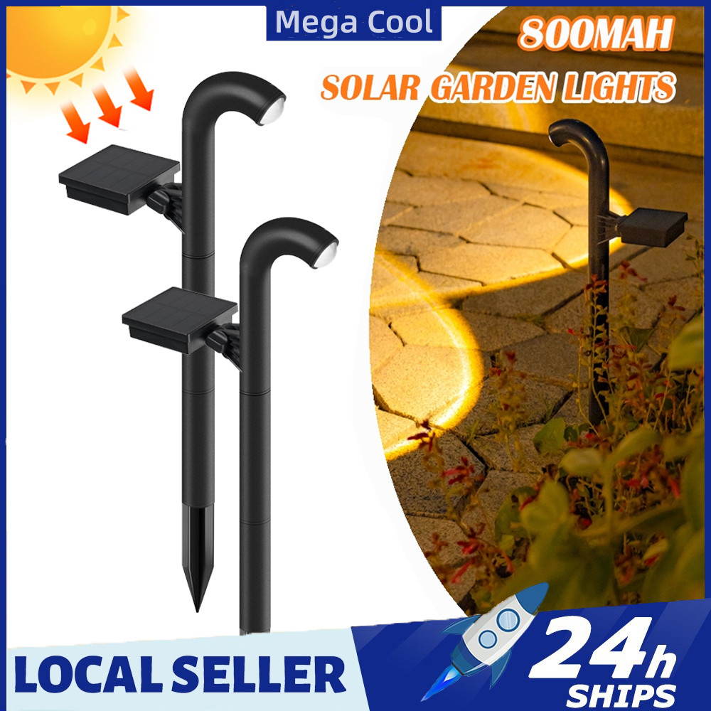 Solar Lawn Light ไฟโซล่าเซลล์ โคมไฟตกแต่ง Warm Light ไฟปักสนาม ไฟทางเดิน เปิดปิดอัตโนมัติ