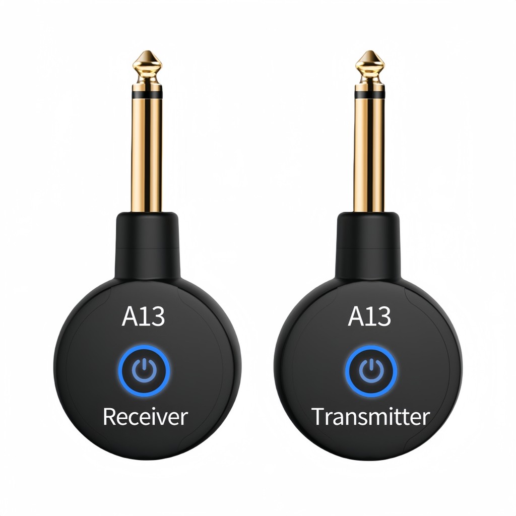 Generous Range 100 ฟุต 2 4GHz ระบบส่งเสียงกีตาร์ไร้สาย