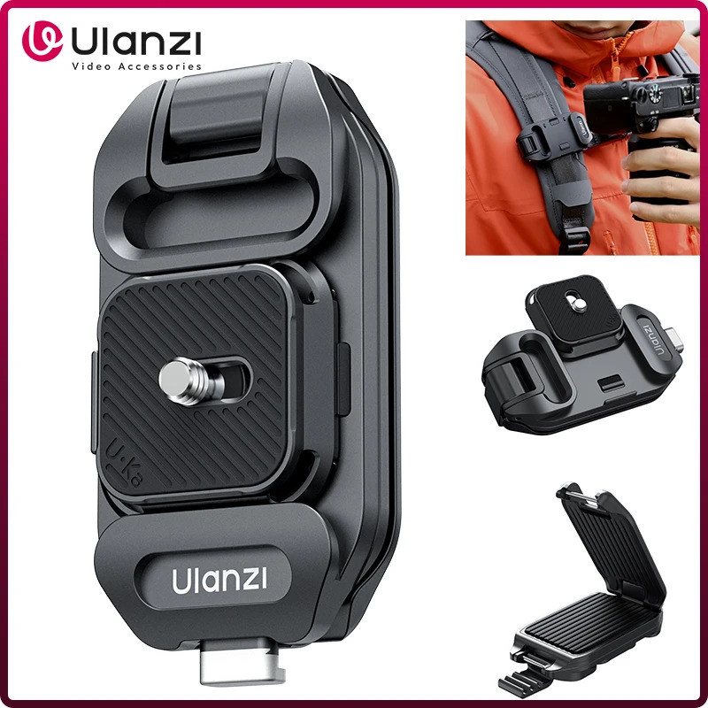 Ulanzi Uka กระเป๋าเป้สะพายหลัง Quick Release Kit ใช้งานร่วมกับ Uka Arca-Swiss Quick Release System สําหรับกล้อง DSLR โหลดสูงสุด 10KG