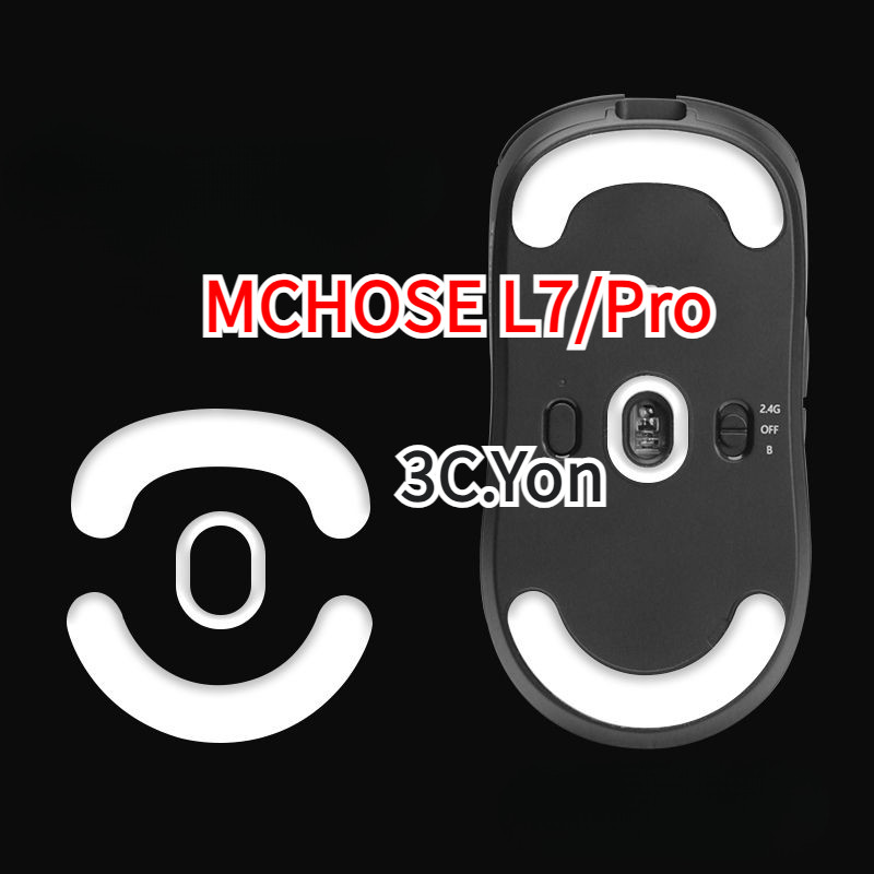 Mchose L7 L7Pro Esports Ice Mouse Skates Feet Wireless Mouse Glides Skin Sticker Enhanced Ice versio