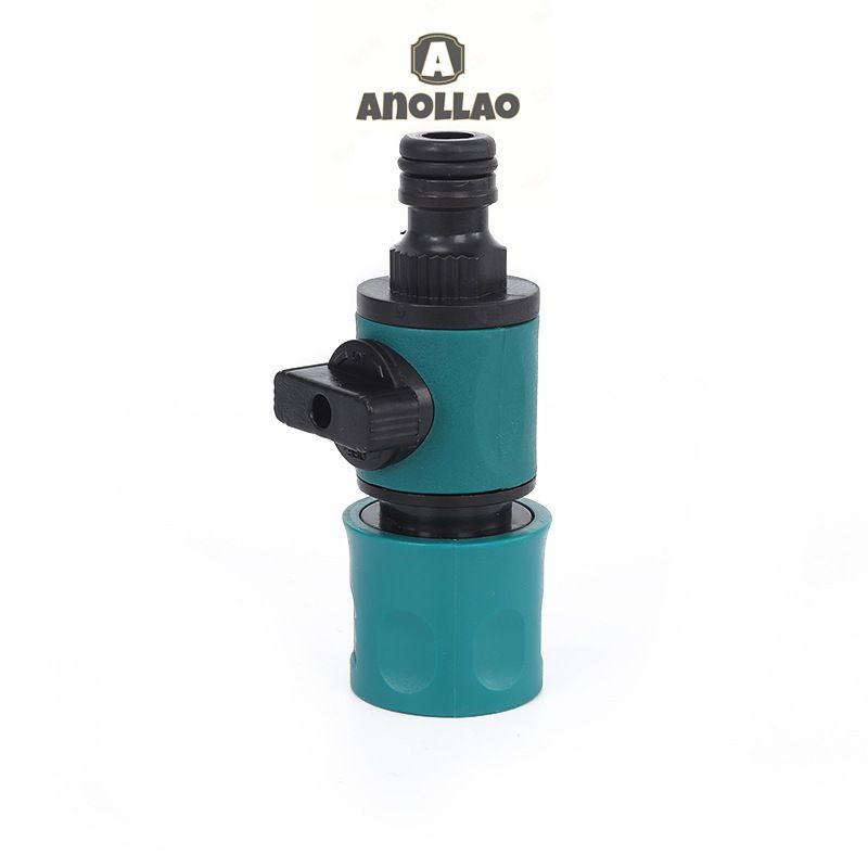 ข้อต่อก๊อกน้ำ ปิดวาล์วที่มีก้นจุกนมเชื่อมต่ออย่างรวดเร็วสวนชลประทานรดน้ําอะแดปเตอร์ท่อยาว ✨Anollao - รูปที่ 5