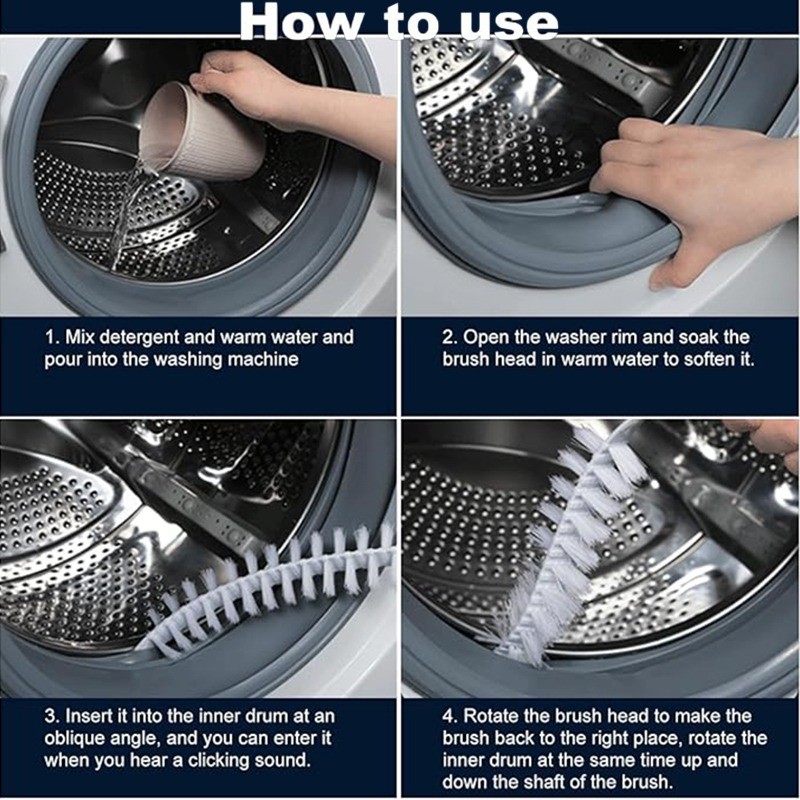 1-5ชิ้น60เซนติเมตรด้ามยาวเครื่องซักผ้าทําความสะอาดแปรง-ยืดหยุ่นเครื่องซักผ้ากลองช่องว่างแปรง-ครัวเรือนเครื่องปรับอากาศพัดลมเครื่องมือทําควา - รูปที่ 6