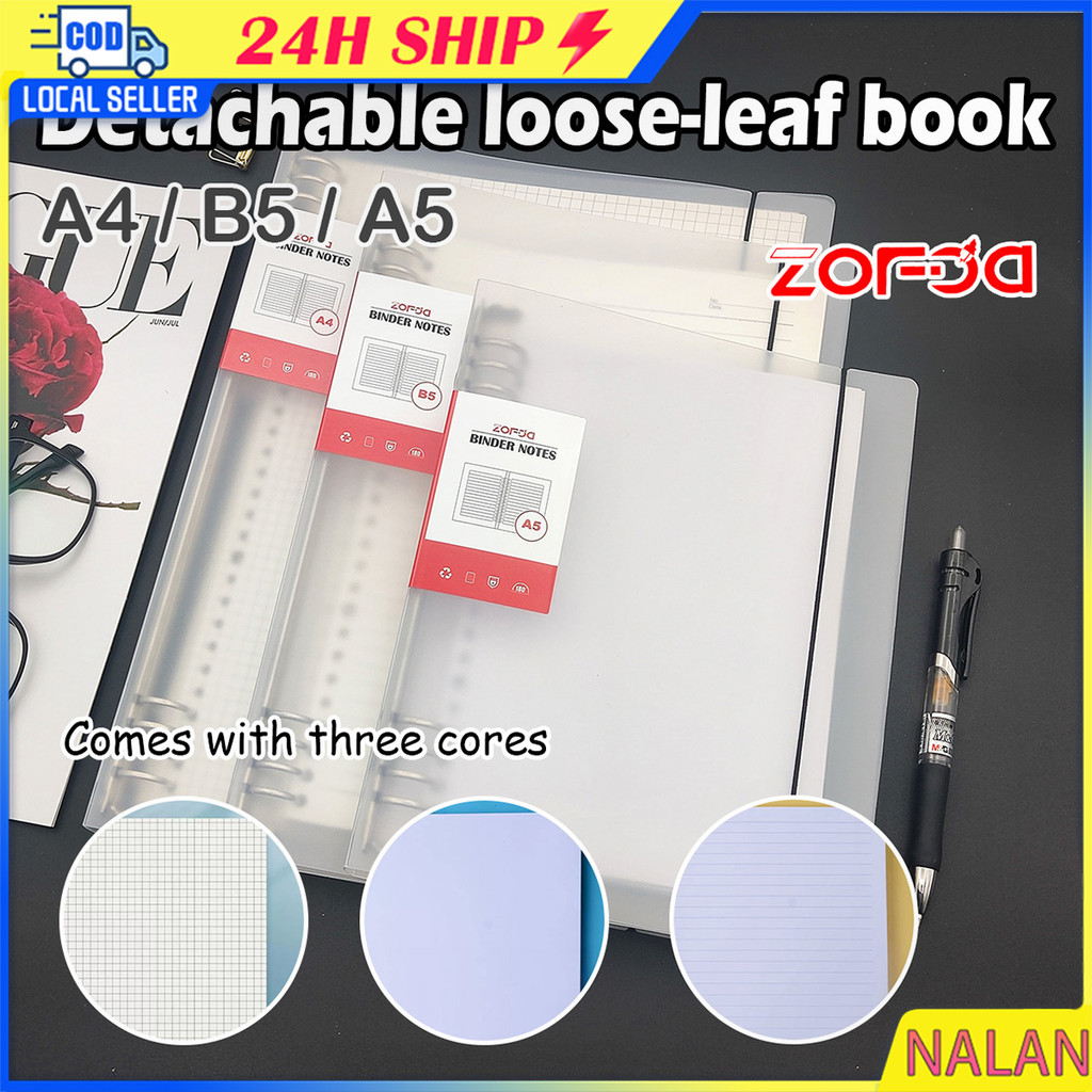 ร้านอยู่กทม.1เล่ม กระดาษรีฟิวA4 A5 B5ถนอมสายตา 60แผ่น มีเส้น ไม่มีเส้น ลายตาราง ไส้เติมสมุด ปกสมุดA4
