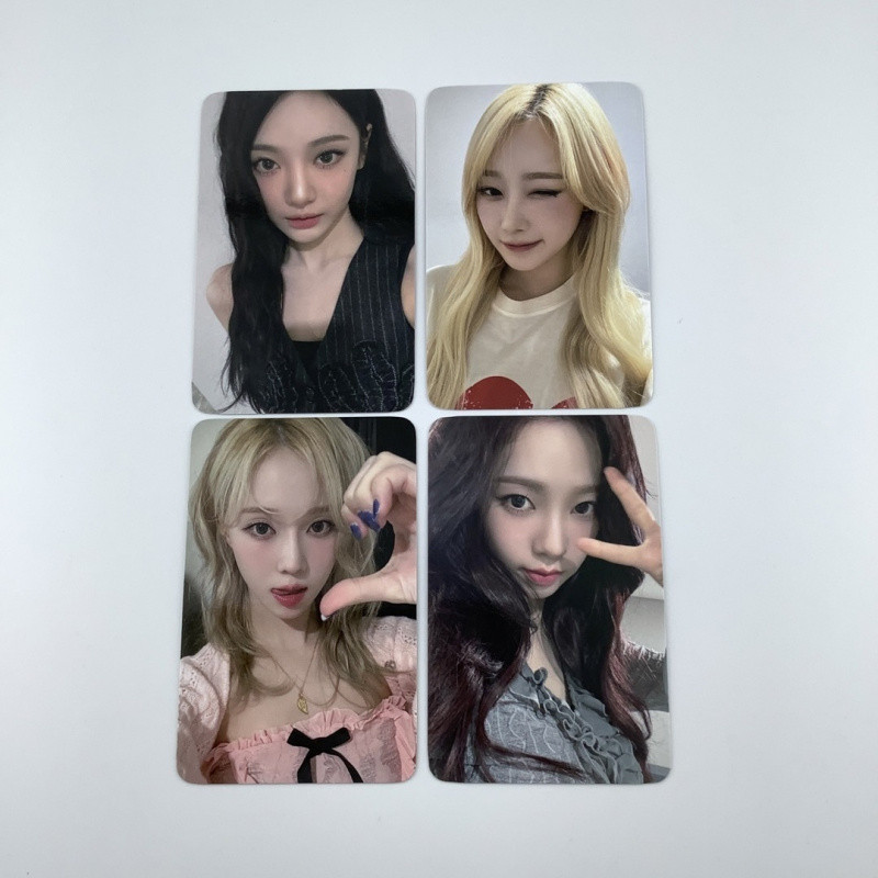 พร้อมสต็อก aespa Regular One el Sign Sale Card Peach winter Liu Zhimin การ์ดภาพถ่ายของแท้ karina winter
