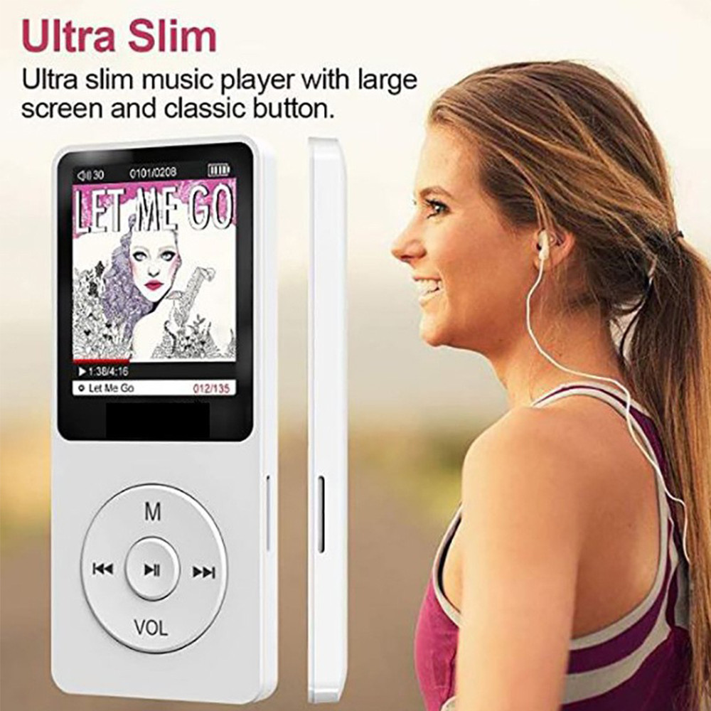 แบบพกพามินิmp3เครื่องเล่นไฮไฟเพลง เครื่องวอล์คแมน 4.0บลูทูธสนับสนุนสองทางส่งวิทยุ เอฟเอ็ม เครื่องบันทึกเสียงหนังสือ อัตโนมัติดู