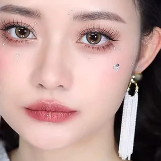 5 คู่ขนตาปลอมก้านโปร่งใส V-รูปมังงะตาธรรมชาติ Wispy สไตล์เกาหลี Lash Extension