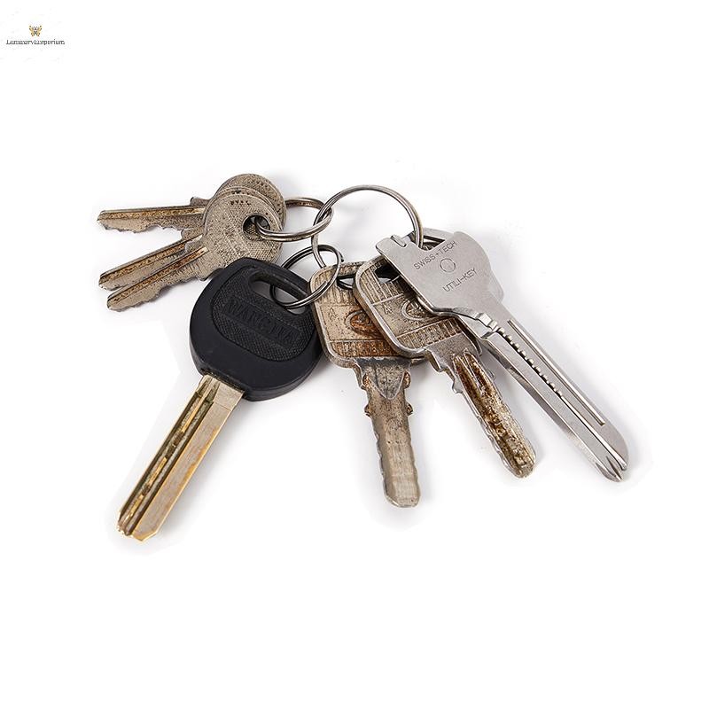Cod 6 in 1 Multi Pocket Keytool Carabiner พวงกุญแจอเนกประสงค์ Gadget Clip Gear ใหม่