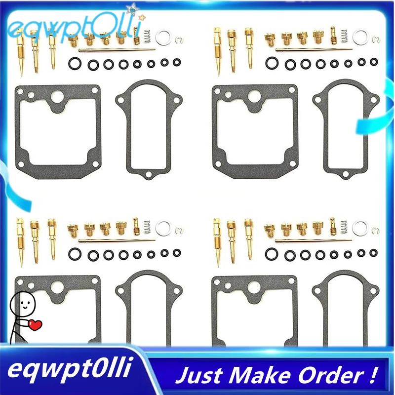 ^eQQ ^ สําหรับ Kawasaki KZ900 KZ 900 Z1 ชุดซ่อมคาร์บูเรเตอร์ Carb Rebuild ชุดนักบินหลัก Jets Float ป