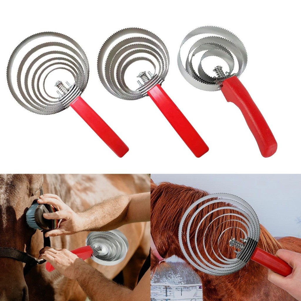 จัดส่งรวดเร็ว 4วง 5วง 6วง แปรงเกาขนวัว แกะ ม้า แปรงขัดวัว แบบสแตนเลส ขุดเห็บ แก้คัน ผ่อนความเครียดสัตว์เลี้ยง - รูปที่ 4