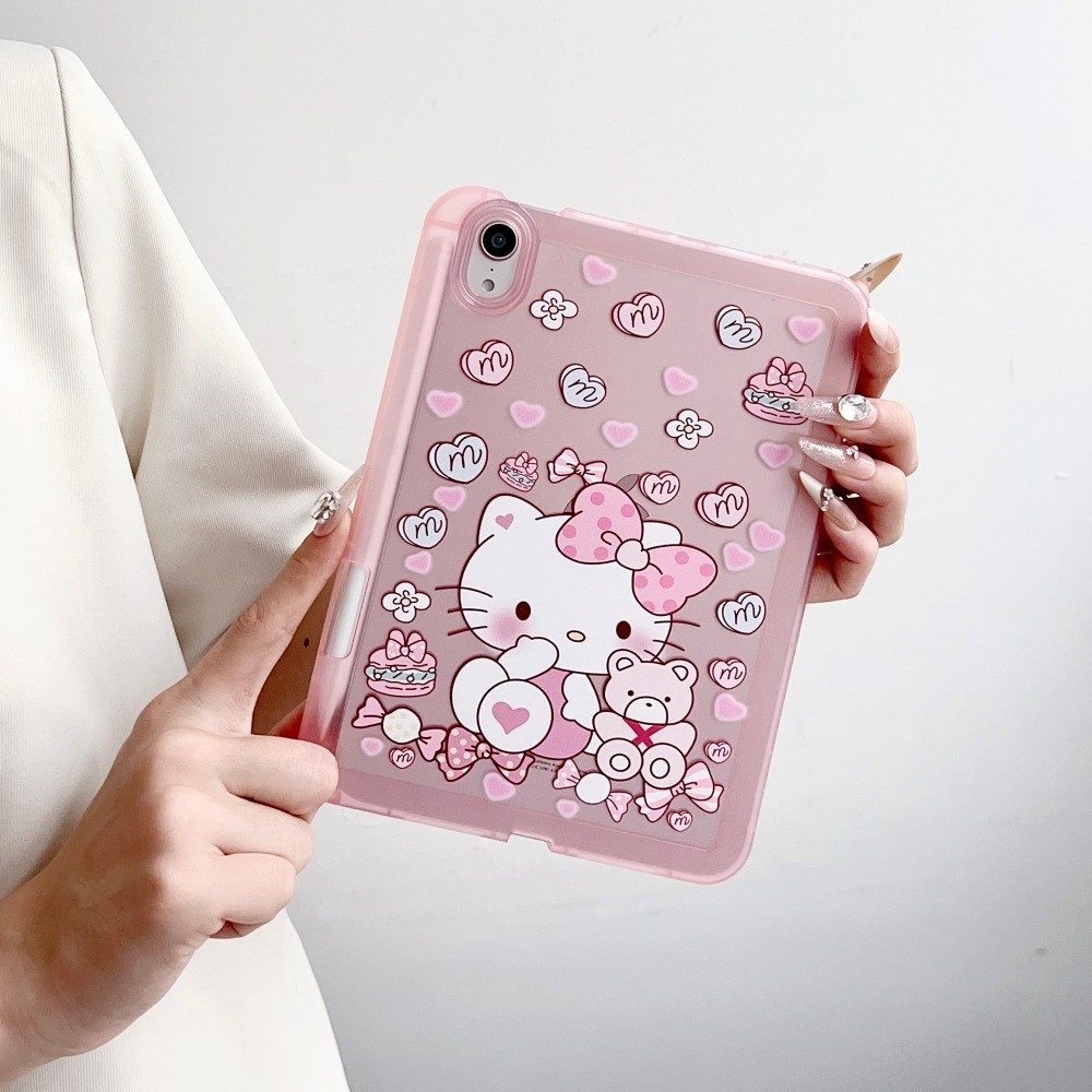 ปลอกนุ่มใส LinaBell รูปแบบสําหรับ IPad Mini 4 5 6 7 8 9 10 11 A16 Air2 Air3 Air4 Air5 10.9" IPad10.2" Pro11 Air M2 M3 M4 Pro 11 13 2024 2025 ฝาครอบดินสอสล็อต