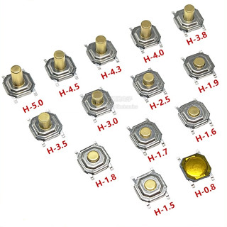 Tact Switch Micro Patch 4 Pins 5.2 * 5.2 * 1.5 โลหะทองแดงหัว…
